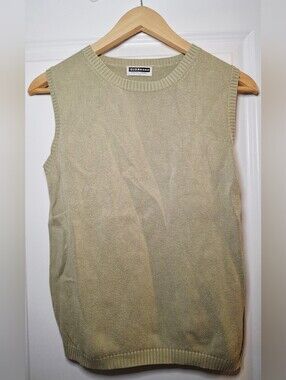 Vintage 90s Giordano Cotton Sleeveless Sweater/Vest (L)